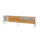 Ver imagem 2 de Rack para TV até 60 Polegadas 100% MDF 224cm Metálicos Florença Marrom