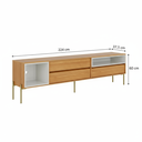 Ver imagem 3 de Rack para TV até 60 Polegadas 100% MDF 224cm Metálicos Florença Marrom