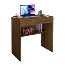 Ver imagem 2 de Escrivaninha Mesa Escritório Tesla com Chave 1 Gaveta 72cm Jequitibá