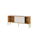 Ver imagem 4 de Rack para TV até 55 Polegadas 100% MDF 144cm Metal Marrom