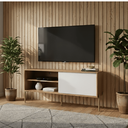 Ver imagem 1 de Rack para TV até 55 Polegadas 100% MDF 144cm Metal Marrom