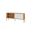 Ver imagem 2 de Rack para TV até 55 Polegadas 100% MDF 144cm Metal Marrom
