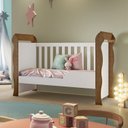 Ver imagem 7 de Conjunto Quarto de Bebê com Berço Mini Cama Guarda Roupa 4 Portas e Cômoda 100% MDF Mirelle Espresso Móveis