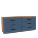 Ver imagem 4 de Cômoda Organizadora 150cm com 6 Gavetas 240830 Linha Valência Politorno