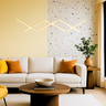 Luminária Pendente Teto 110cm X 92cm Linear Dupla Wave Raio Ondas Minimalista Gimpo Kjdd-l-140:doura - 9
