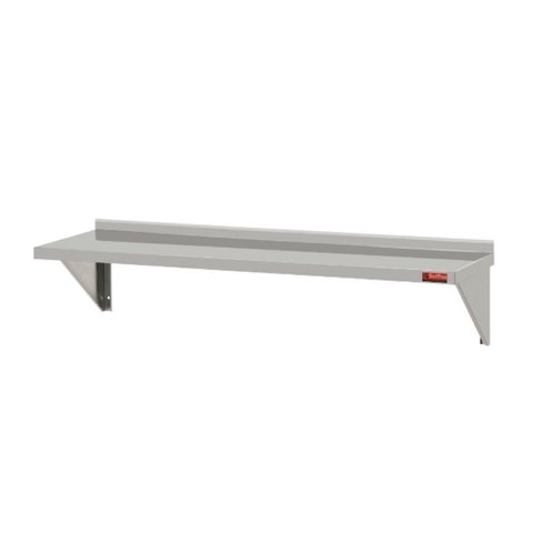 Prateleira de Inox Lisa com Mão Francesa 1,50x0,40 Sulfisa