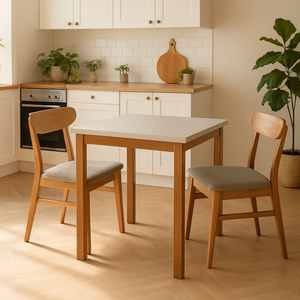 Mesa para Cozinha Auxiliar ou de Jantar Modelo Elisa 80x80cm:off