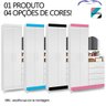 Cômoda 4 Gavetas com Armário 2 Portas Capri Flex - Branco - 3