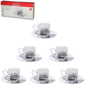 Jogo de 6 Xícaras Café Have a Coffee Porcelana Haüskraft- 80ml