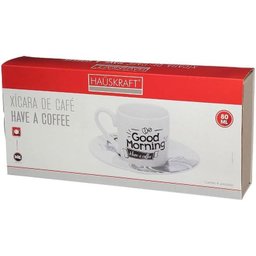 Jogo de 6 Xícaras Café Have a Coffee Porcelana Haüskraft- 80ml - 5