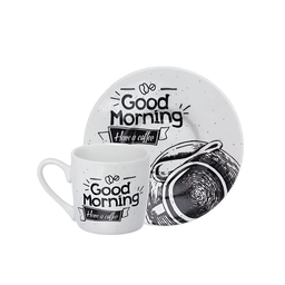 Jogo de 6 Xícaras Café Have a Coffee Porcelana Haüskraft- 80ml - 4
