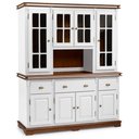 Ver imagem 1 de Cristaleira Arca e Oratório com Nicho 8 Portas 3 Gavetas Manchester 2049 Linz Móveis - Branco/Imbuia