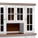 Ver imagem 2 de Cristaleira Arca e Oratório com Nicho 8 Portas 3 Gavetas Manchester 2049 Linz Móveis - Branco/Imbuia