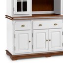 Ver imagem 3 de Cristaleira Arca e Oratório com Nicho 8 Portas 3 Gavetas Manchester 2049 Linz Móveis - Branco/Imbuia