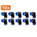 Ver imagem 1 de 10 Cotovelos União Conexão Emenda 6mm Pu Pneumática Engate Rápido