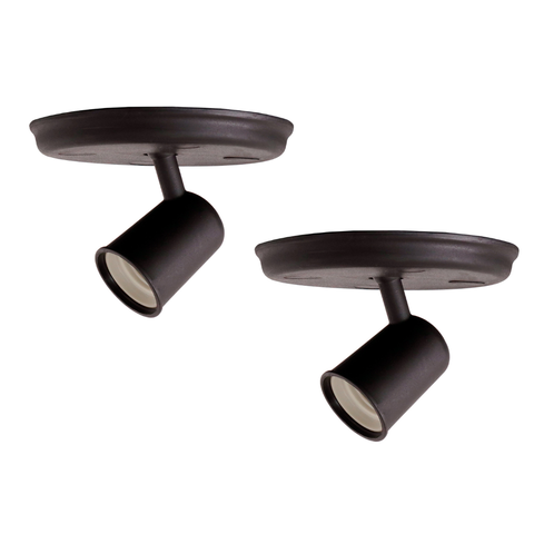 Kit 2 Luminárias de Sobrepor 1 Lâmpada Direcionável Cor:preto