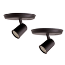 Ver imagem 1 de Kit 2 Luminárias de Sobrepor 1 Lâmpada Direcionável Cor:preto