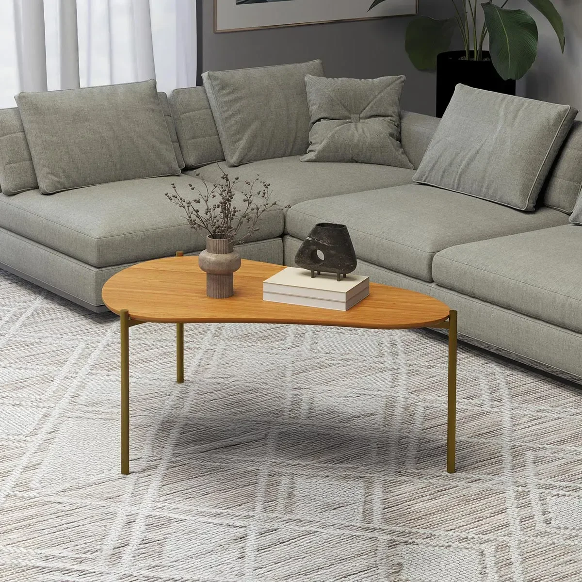 Ver imagem 1 de Mesa de Centro Orgânica 90cm 100% MDF