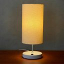 Ver imagem 1 de Abajur Luminaria de Mesa Redondo com Interruptor Ref 84 Decoração Casa Sala Quarto Escritório Moveis
