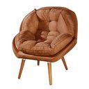 Ver imagem 3 de Poltrona e Puff Sênior Suede P Recepção, Escritório, Sala:terracota Suede