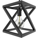 Ver imagem 3 de Pendente Luminária Quadrada Industrial Preto