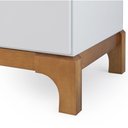 Ver imagem 6 de Balcão Buffet 4 Portas 3 Gavetas para Sala de Jantar Cozinha - Perseu Off White/imbuia:160x45cm