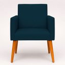 Ver imagem 7 de Kit 2 Poltronas Decorativa para Sala Nina Suede Cores Pé Palito 30cm Castanho