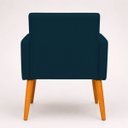 Ver imagem 2 de Kit 2 Poltronas Decorativa para Sala Nina Suede Cores Pé Palito 30cm Castanho