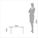 Ver imagem 3 de Mesa de Centro Orgânica 100% MDF 70cm Marrom