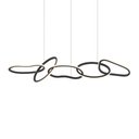 Ver imagem 1 de Lustre Pendente Nordecor Zena 2596 Preto Led Bivolt Preto 2596