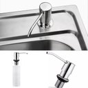 Ver imagem 6 de Dispenser Embutir Pia Detergente Sabonete Liquido Dosador Kit 16 Und sabao escovado cozinha