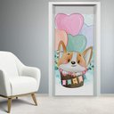 Ver imagem 2 de Adesivo para Porta Raposinha no Balão- 93X210Cm