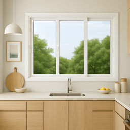 Janela Correr Pvc 120x200x10 Branca 3 Folhas - 1