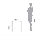 Ver imagem 4 de Mesa de Centro Orgânica 100% MDF 60cm Marrom