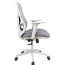 Ver imagem 6 de Kit com 6 Cadeiras Office Diretor Ajustavel e Ergonomica com Nr 17 Everest Cinza/Gelo