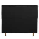 Ver imagem 2 de Cabeceira Cama Box Casal Caribe 140 Cm Suede Preto - MV Estofados Shop