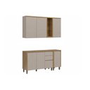Ver imagem 2 de Cozinha Completa 4 Peças 6 Portas Allure CZ696 Gris Linea