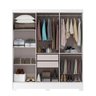 Conjunto Guarda-roupa 6 Portas Gliese com Cômoda 1 Porta 4 Gavetas Vega - 5