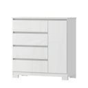 Ver mais imagens de Conjunto Guarda-Roupa 6 Portas Gliese com Cômoda 1 Porta 4 Gavetas Vega Branco