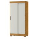 Ver imagem 5 de Conjunto Guarda-Roupa 2 Portas de Correr e 2 Gavetas Antares com Cômoda 1 Porta e 4 Gavetas Vega Marrom/Marrocos/Off White