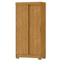 Ver imagem 6 de Conjunto Guarda-Roupa 2 Portas de Correr e 2 Gavetas Antares com Cômoda 1 Porta e 4 Gavetas Vega Marrom/Marrocos/Off White