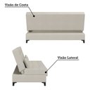 Ver imagem 5 de Sofá Cama Reclinável 3 Lugares 188cm Nassau Yescasa