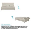 Ver imagem 4 de Sofá Cama Reclinável 3 Lugares 188cm Nassau Yescasa