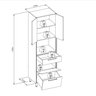 Torre Simples em Mdf para Cozinha 70cm Atena - 5