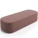 Ver imagem 6 de Cabeceira Cama Box King 195cm Lanna com Puff Recamier Doha W01 Suede Rosê - Lyam Decor