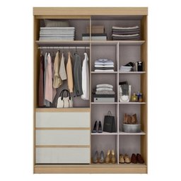 Conjunto Guarda-roupa 3 Portas e 3 Gavetas Bagdá com Cômoda 4 Gavetas Carla - 5