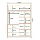 Ver imagem 6 de Conjunto Guarda-roupa 3 Portas e 3 Gavetas Bagdá com Cômoda 4 Gavetas Carla