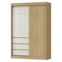 Ver imagem 4 de Conjunto Guarda-roupa 3 Portas e 3 Gavetas Bagdá com Cômoda 4 Gavetas Carla