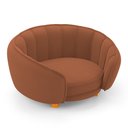 Ver imagem 4 de Mini Cama Poltrona Pet Lary Baby para Cachorro Veludo Terracota - Desk Design