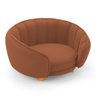 Mini Cama Poltrona Pet Lary Baby para Cachorro Veludo Terracota - Desk Design - 4